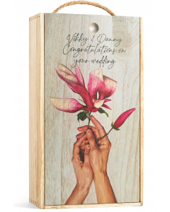 Magnolia - Personalised Wine Box Custom Printed