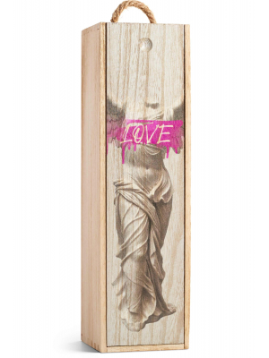 Angel Love - Personalised Wooden Wine Box