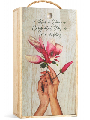 Magnolia - Personalised Wine Box Custom Printed